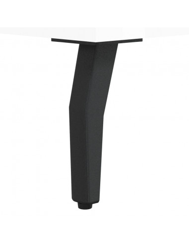 Credenza Bianco Lucido 34,5x34x90 cm in Legno Multistrato