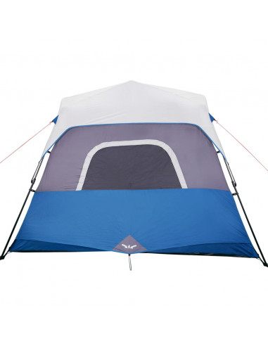 Tenda Famiglia con LED 6 Persone Verde Chiaro Rilascio Rapido