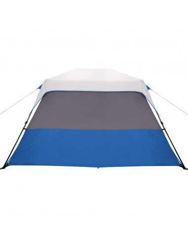 Tenda Famiglia con LED 6 Persone Verde Chiaro Rilascio Rapido