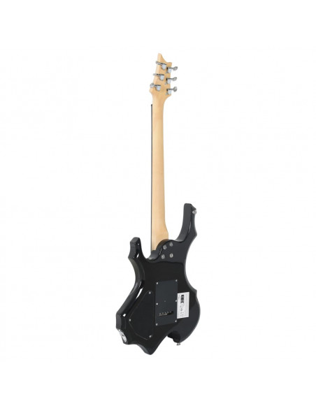 Chitarra Elettrica Principianti e Custodia Marrone Nera 4/4 39"