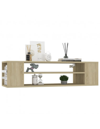Mobile TV Pensile Rovere Sonoma 100x30x26,5cm Legno Multistrato