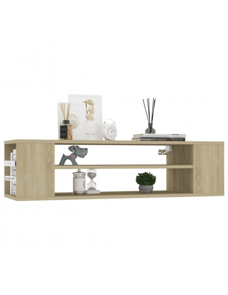Mobile TV Pensile Rovere Sonoma 100x30x26,5cm Legno Multistrato
