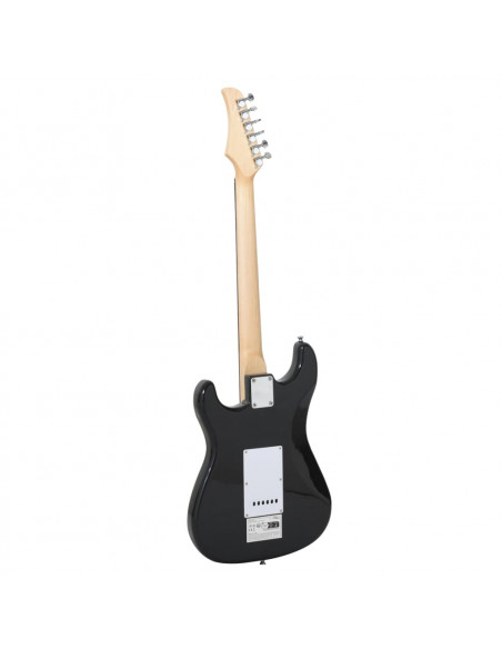 Chitarra Elettrica Principianti Custodia Marrone Bianca 4/4 39"