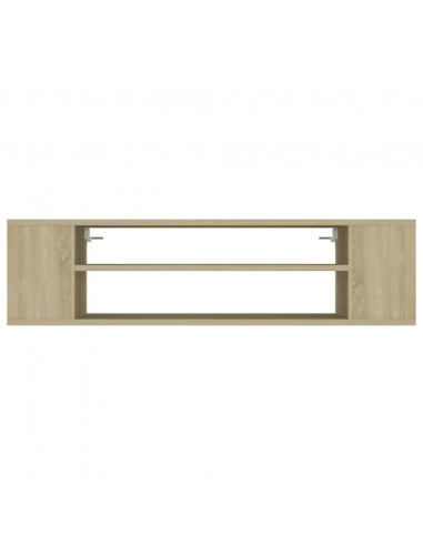 Mobile TV Pensile Rovere Sonoma 100x30x26,5cm Legno Multistrato