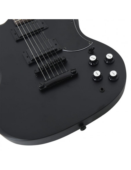 Chitarra Elettrica per Principianti con Custodia Nera 4/4 39"