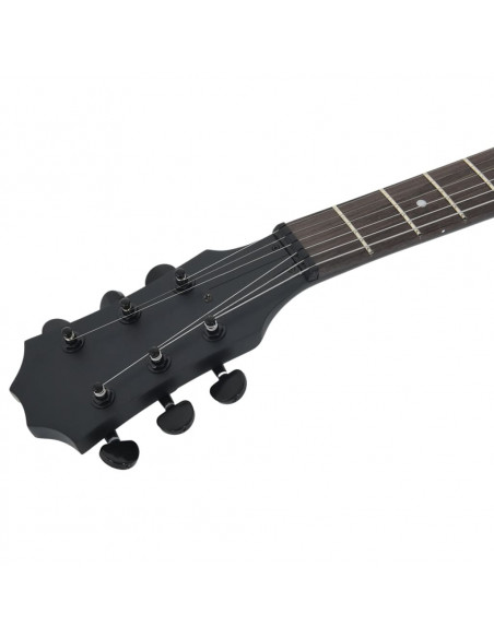 Chitarra Elettrica per Principianti con Custodia Nera 4/4 39"