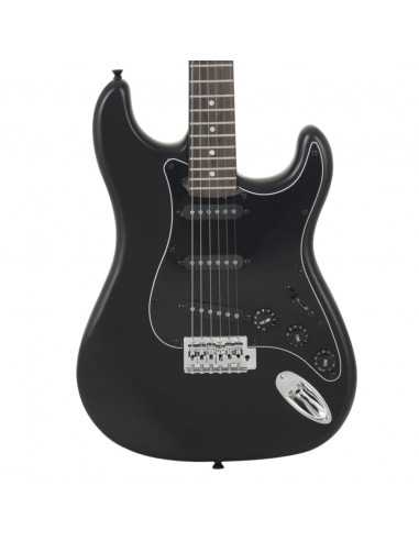 Chitarra Elettrica per Principianti con Custodia Nera 4/4 39"