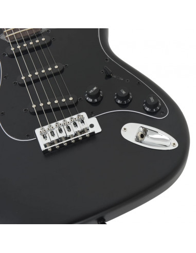 Chitarra Elettrica per Principianti con Custodia Nera 4/4 39"