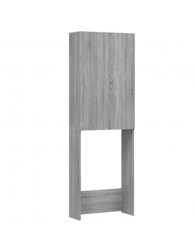 Mobile per Lavatrice Grigio Sonoma 64x25,5x190 cm