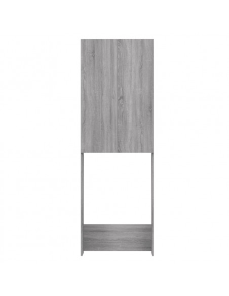 Mobile per Lavatrice Grigio Sonoma 64x25,5x190 cm