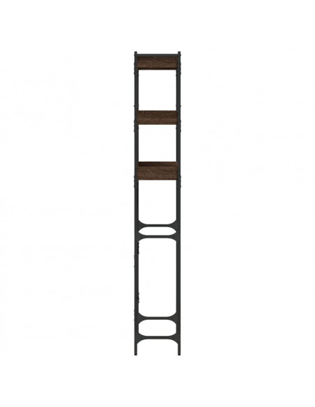 Scaffale per Lavatrice Rovere Marrone 67x25x163 cm Multistrato