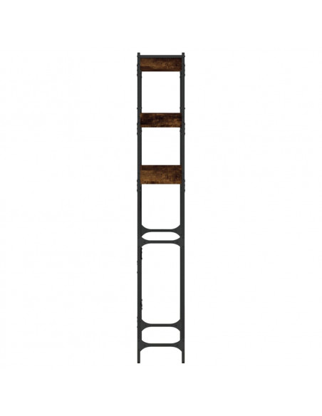 Scaffale per Lavatrice Rovere Fumo 67x25x163 cm Multistrato