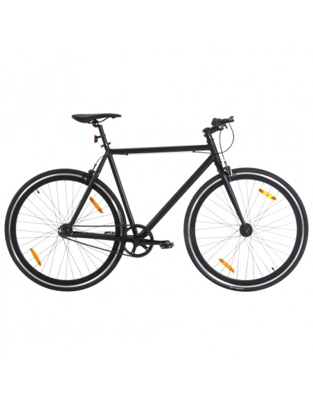 Bicicletta a Scatto Fisso Nera 700c 51 cm