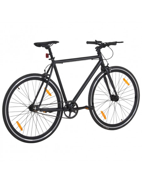 Bicicletta a Scatto Fisso Nera 700c 51 cm