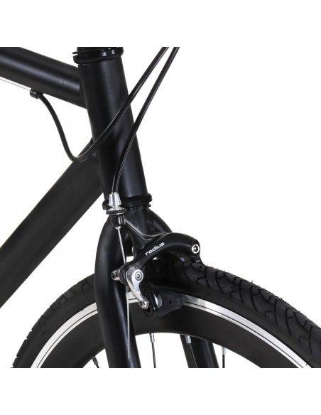 Bicicletta a Scatto Fisso Nera 700c 51 cm