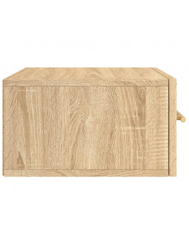 Comodino a Muro Rovere Sonoma 35x35x20 cm
