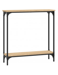 Tavolino Consolle Rovere Sonoma 75x22,5x75cm Legno Multistrato 2