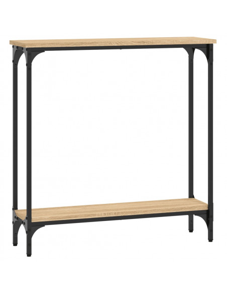 Tavolino Consolle Rovere Sonoma 75x22,5x75cm Legno Multistrato