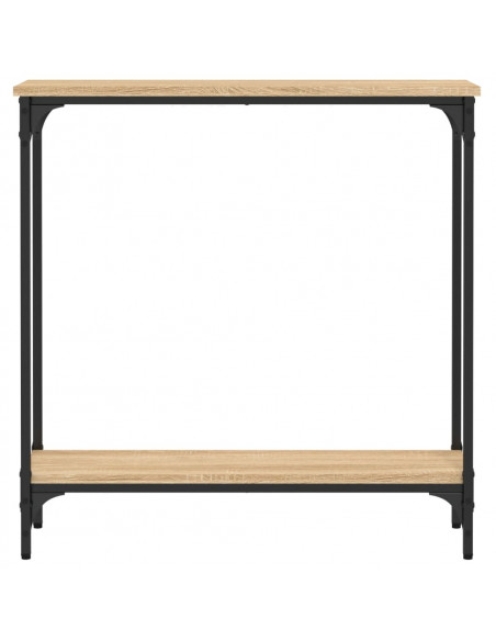 Tavolino Consolle Rovere Sonoma 75x22,5x75cm Legno Multistrato