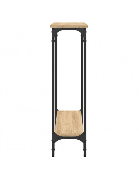 Tavolino Consolle Rovere Sonoma 75x22,5x75cm Legno Multistrato