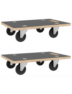 Pedane 2 pz Rettangolari 60x40x11,5 cm 2