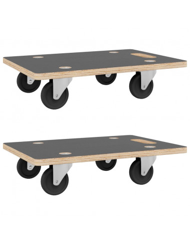 Pedane 2 pz Rettangolari 80x55x11,5 cm