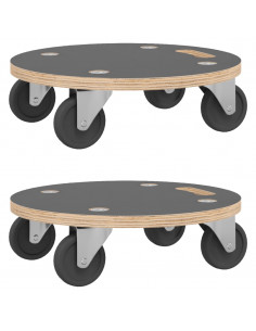 Pedane 2 pz Rotonde Ø38x11,5 cm 2