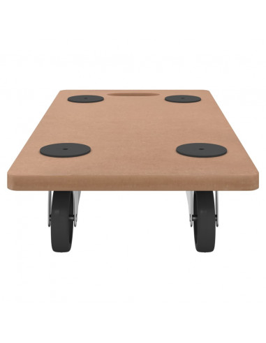 Pedane 2 pz Rettangolari in Legno Multistrato