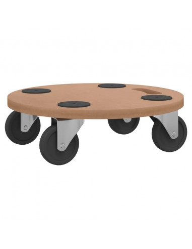 Pedane 2 pz Rotonde in Legno Multistrato