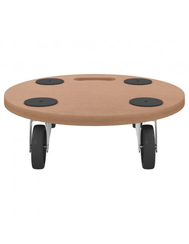 Pedane 2 pz Rotonde in Legno Multistrato