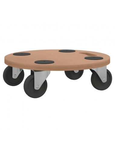 Pedane 6 pz Rotonde in Legno Multistrato