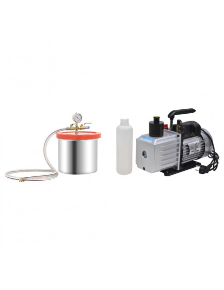 Camera a Vuoto con Pompa a 2 Stadi 7,4 L