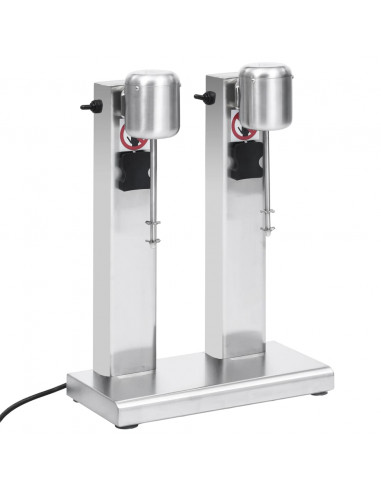 Frullatore per Milkshake con Tazza Doppia in Acciaio Inox 2 L