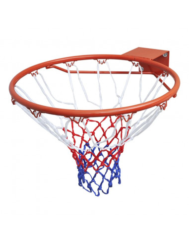 Set Canestro da Basket con Rete Arancione 45 cm