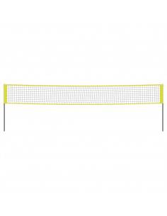 Rete da Pallavolo Gialla e Nera 823x244 cm Tessuto PE 2