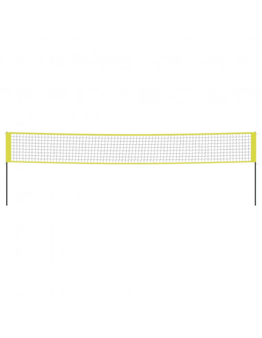 Rete da Pallavolo Gialla e Nera 823x244 cm Tessuto PE