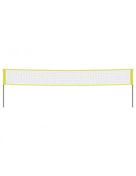 Rete da Pallavolo Gialla e Nera 823x244 cm Tessuto PE