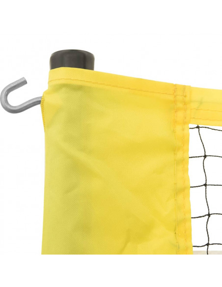 Rete da Pallavolo Gialla e Nera 823x244 cm Tessuto PE