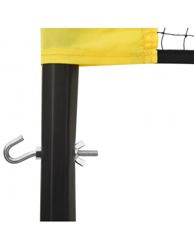 Rete da Pallavolo Gialla e Nera 823x244 cm Tessuto PE