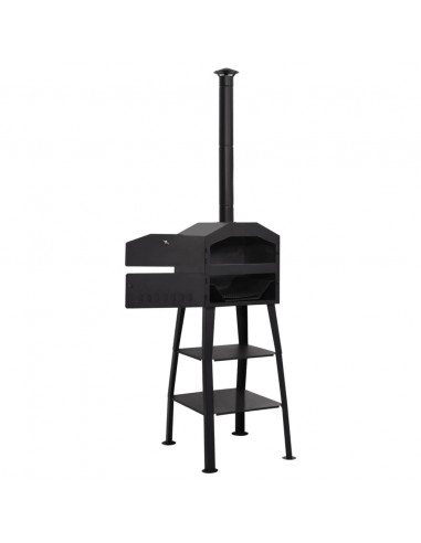 Forno per Pizza da Esterno a Carbone con 2 Pietre Refrattarie