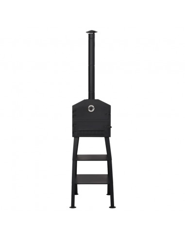 Forno per Pizza da Esterno a Carbone con 2 Pietre Refrattarie