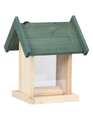 Mangiatoie per Uccelli 4 pz in Legno di Abete