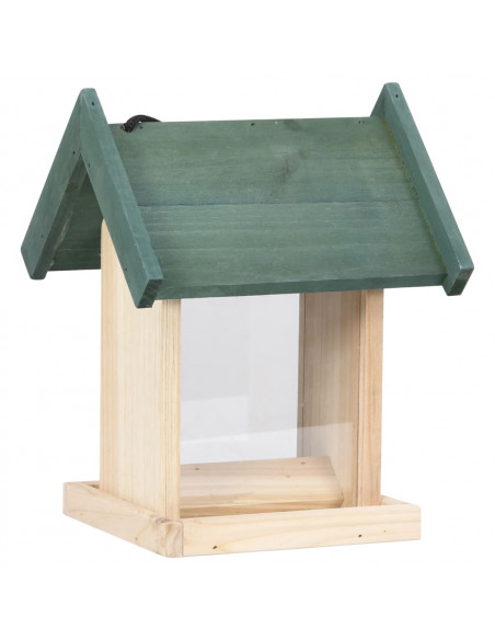 Mangiatoie per Uccelli 4 pz in Legno di Abete