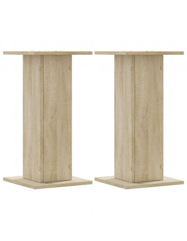 Supporti per Piante 2 pz Rovere Sonoma 30x30x60cm in Truciolato