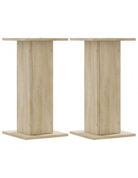 Supporti per Piante 2 pz Rovere Sonoma 30x30x60cm in Truciolato