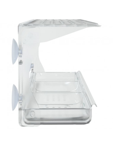 Mangiatoie per Uccelli da Finestra 2 pz in Acrilico 30x12x15 cm