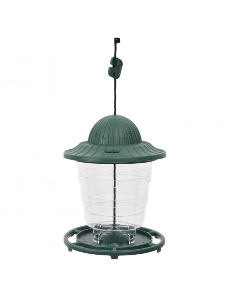 Mangiatoie per Uccelli 3 pz Verde Scuro 13x13x17 cm