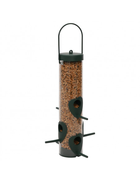 Mangiatoie per Uccelli 3 pz Verde Scuro 17x17x32 cm