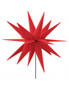 Luce di Natale con Picco Terra e LED Pieghevole Rossa 57 cm 2