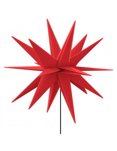 Luce di Natale con Picco Terra e LED Pieghevole Rossa 57 cm